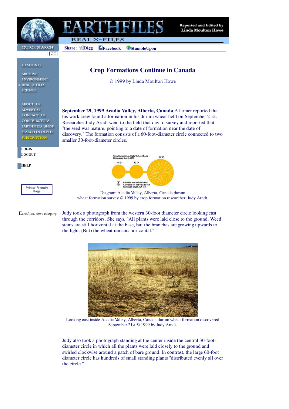 09 29 1999 Crop Formations Continue in Canada cover