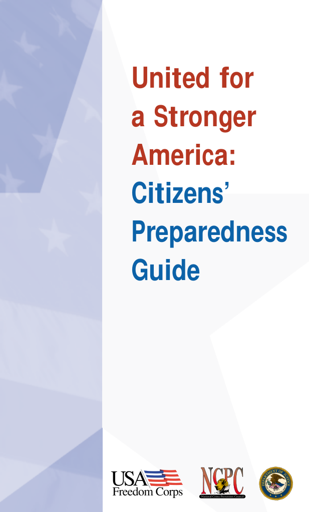 Citizens Preparedness Guide 30 pages cover