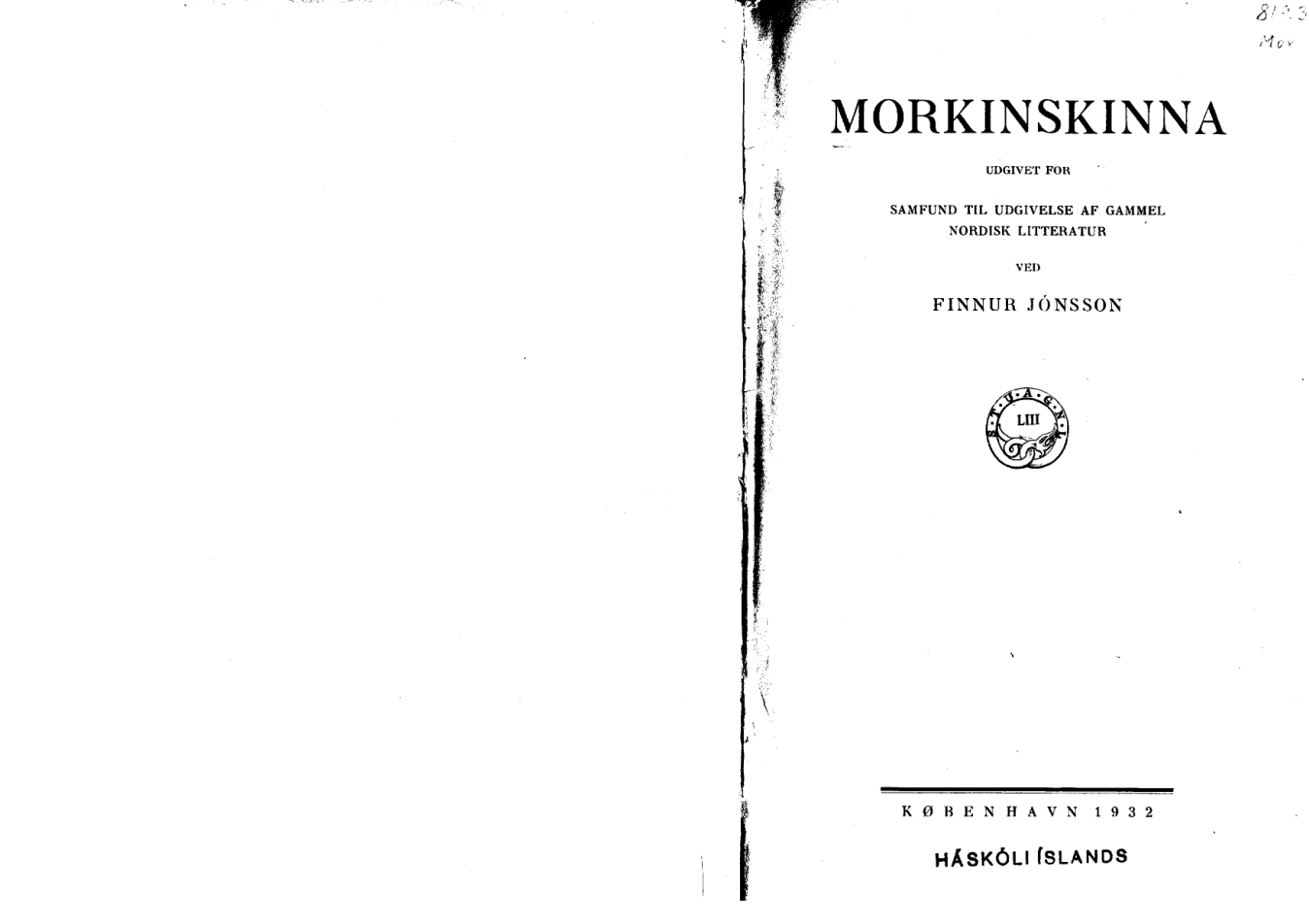 Morkinskinna cover