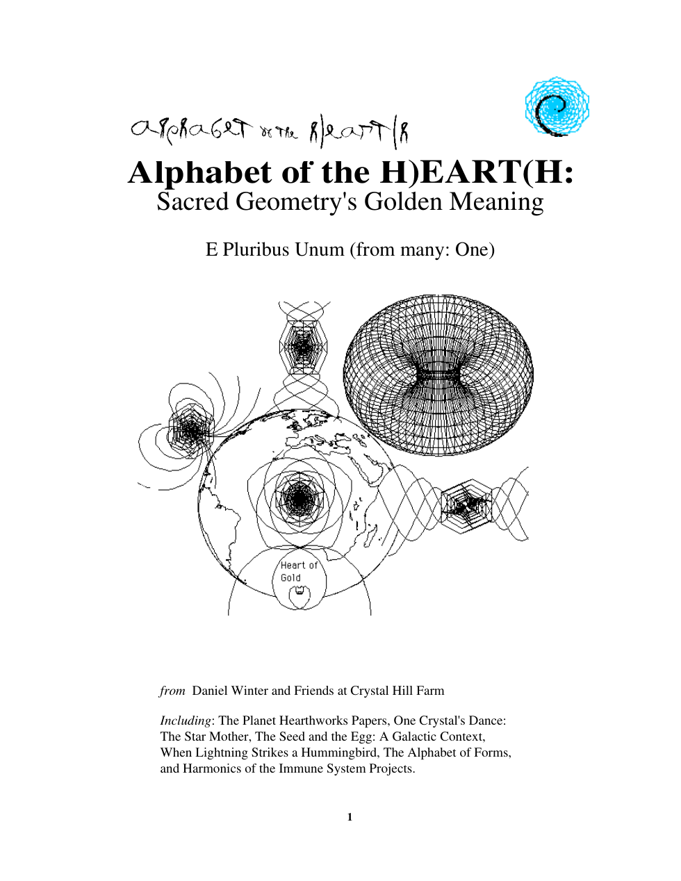Alphabet of the Earth - Sacred Geometrys Golden Meaning by Daniel Winter cover