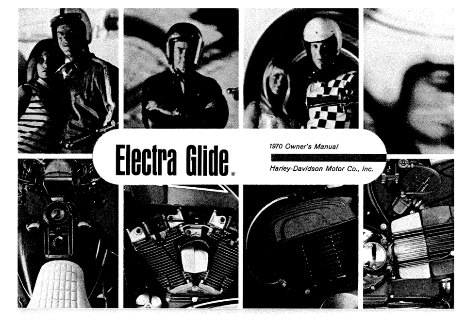 1970 Harley Davidson FLH Electra Glide 1970 manual v2 2 cover