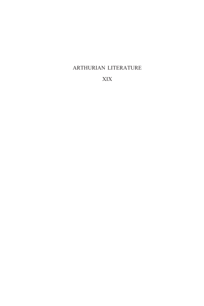 Keith Busby, Roger Dalrymple (Editors) - Arthurian Literature XIX cover
