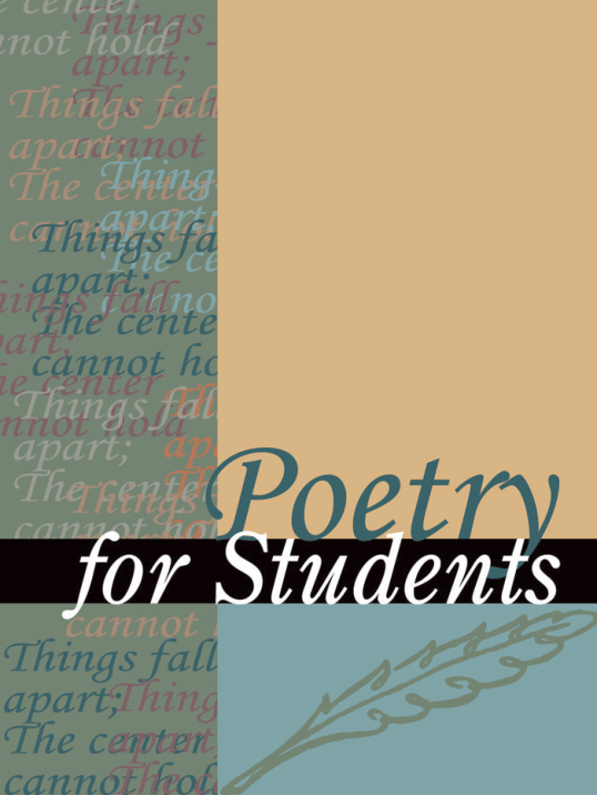 Poetry for Students Vol. 25 cover