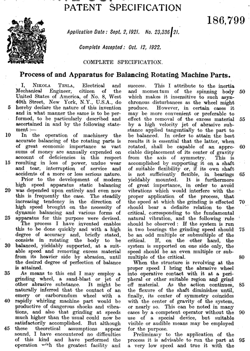 Tesla Patents - B186799 cover