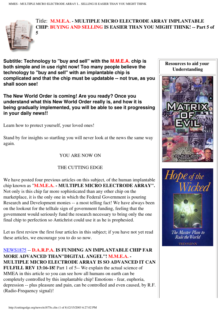 David Icke - The New Mark of the Beast! Part 5 of 5 cover