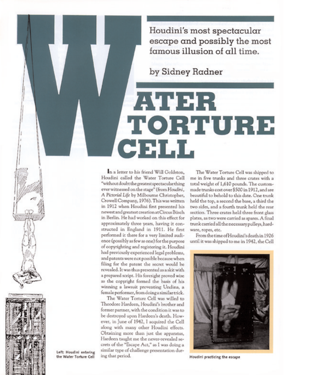 Houdini Torture Cell cover