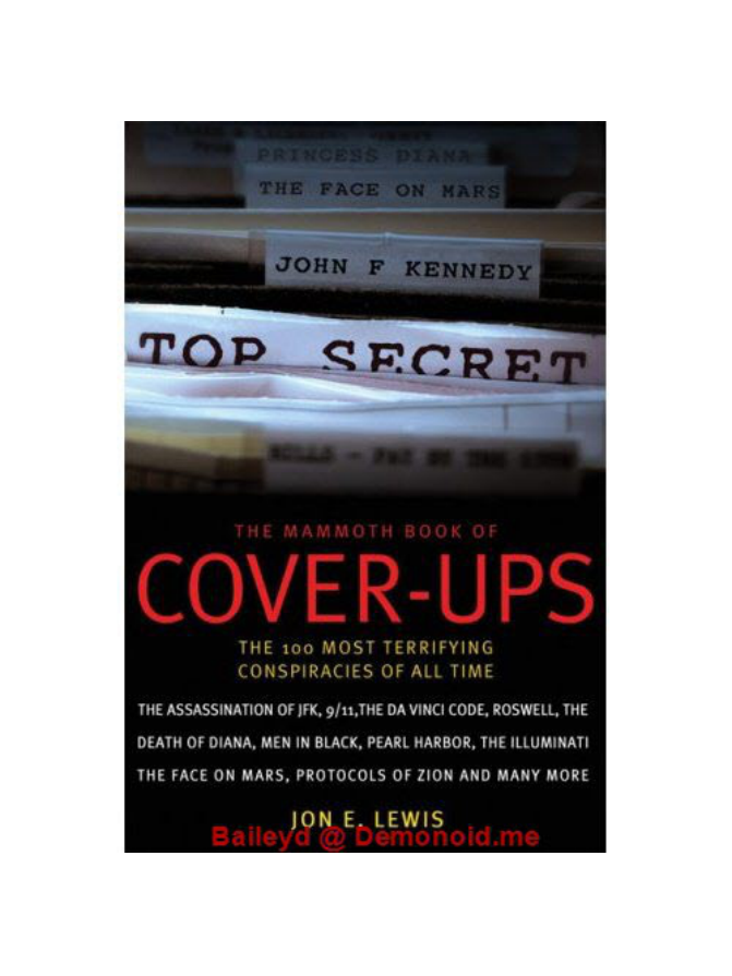 Lewis, Jon E. - The Mammoth Book of Cover-Ups (2008) cover