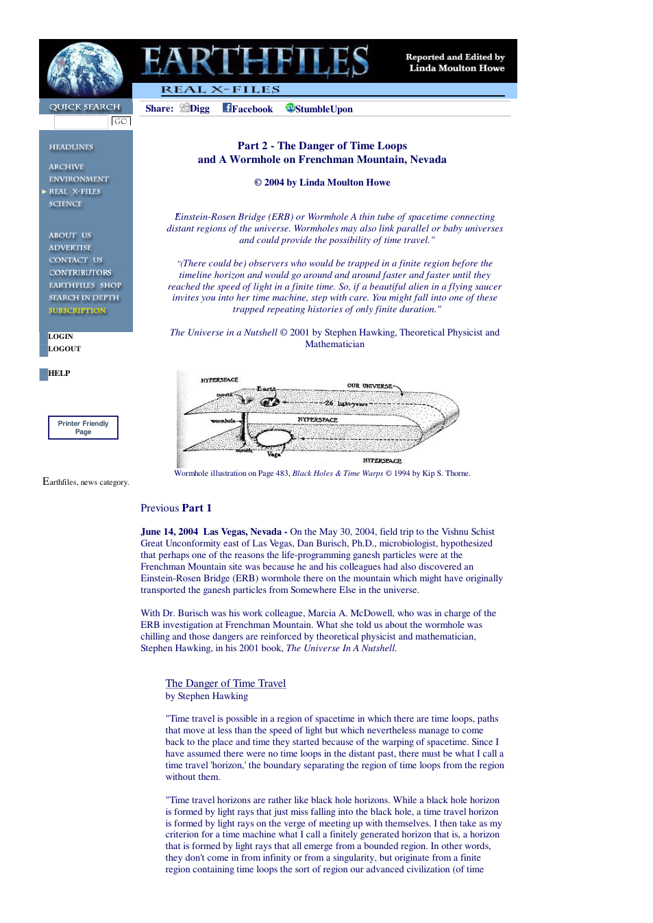 06 14 2004 Part 2 - The Danger of Time Loops and A Wormhole on Frenchman Mountain, Nevada cover