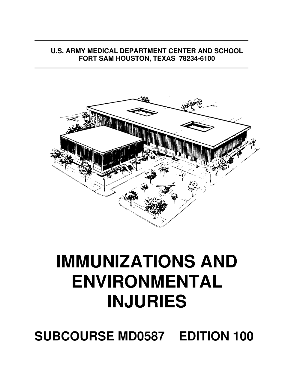 ARMY Medical - Immuniz.Environmental Injuries 2006, 157pgs cover