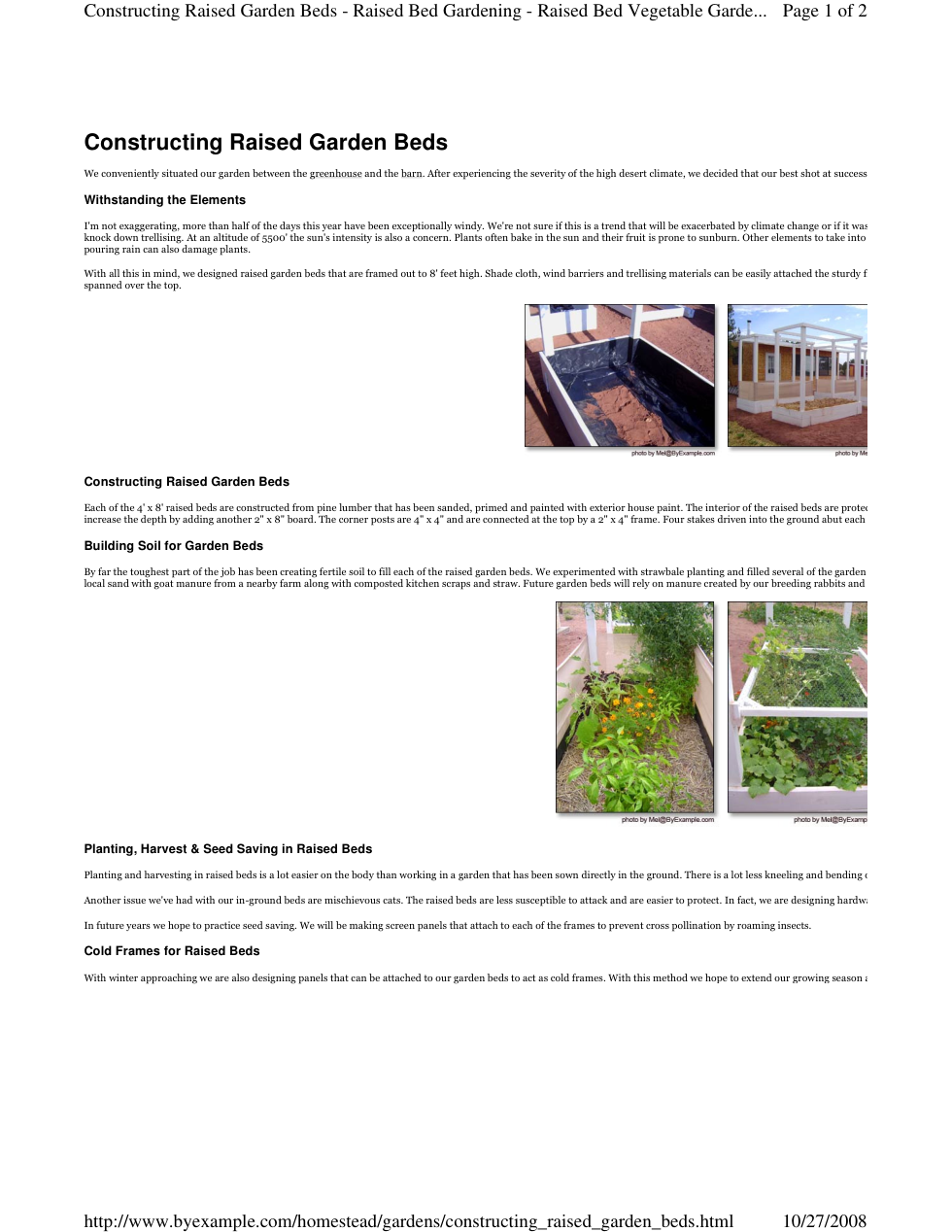 Constructing Raised Garden Beds cover