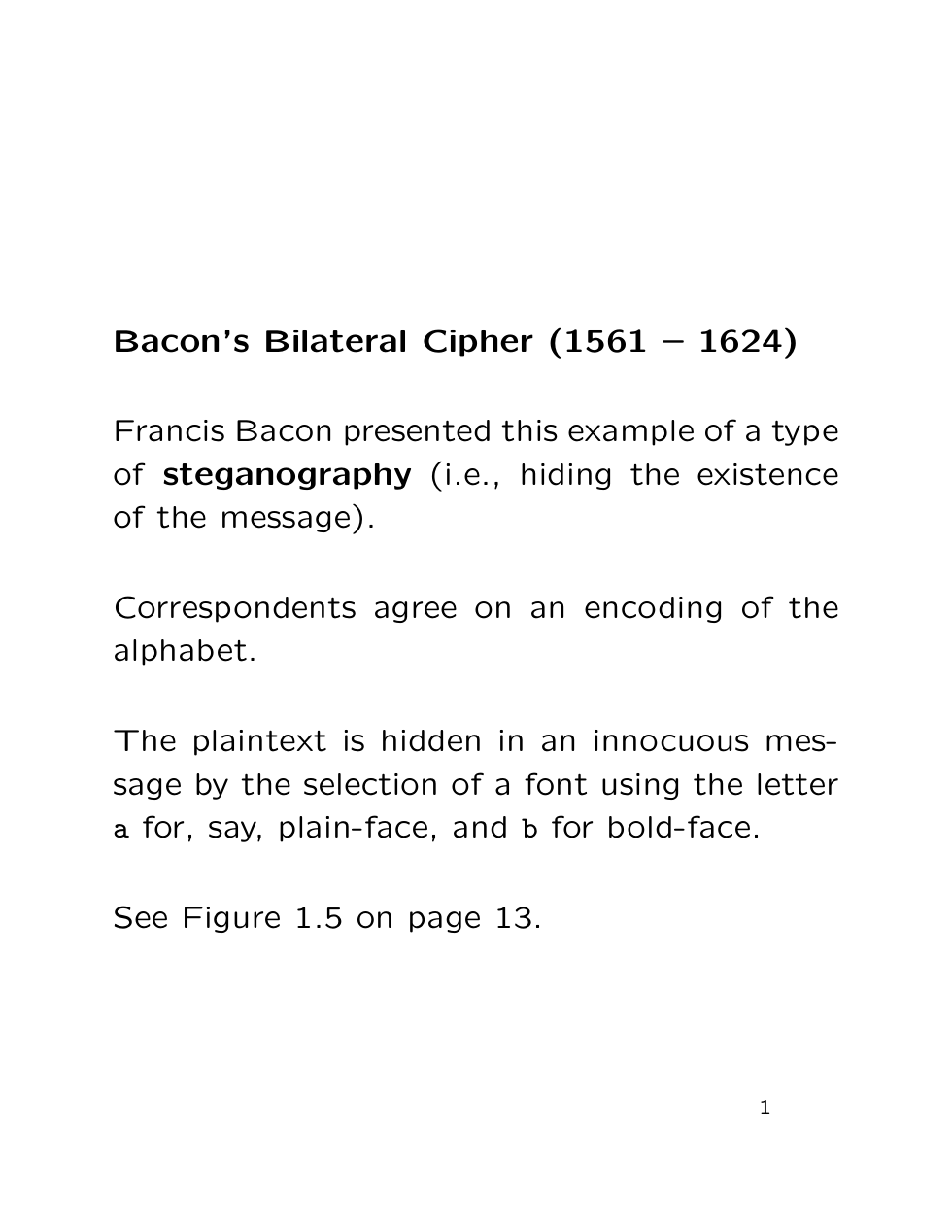 Bi Literal Cypher of Francis Bacon(1561 – 1624) cover