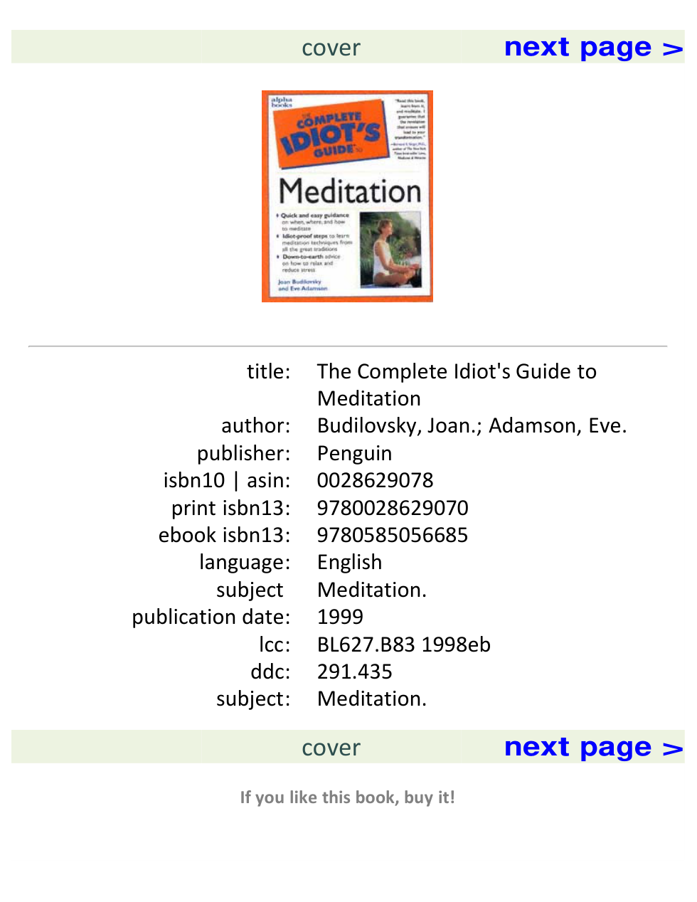 Complete-Idiot-s-Guide-to-Meditation-1999-1188pp cover