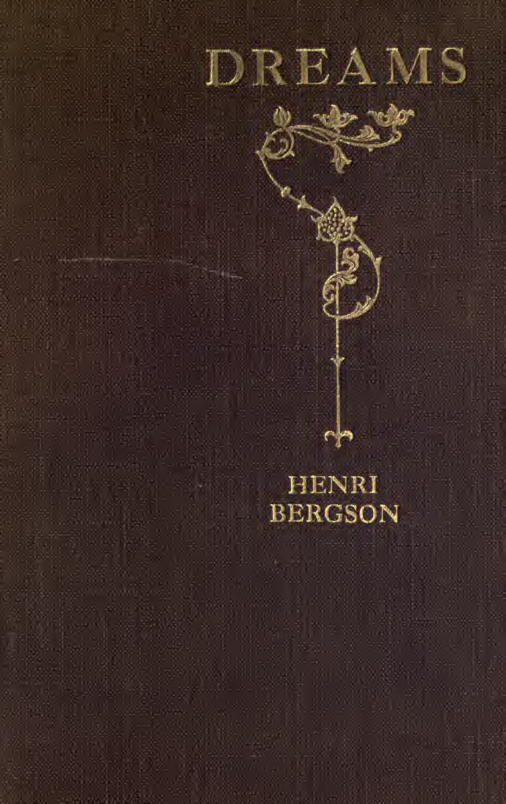 Dreams - H Bergson (1914) cover