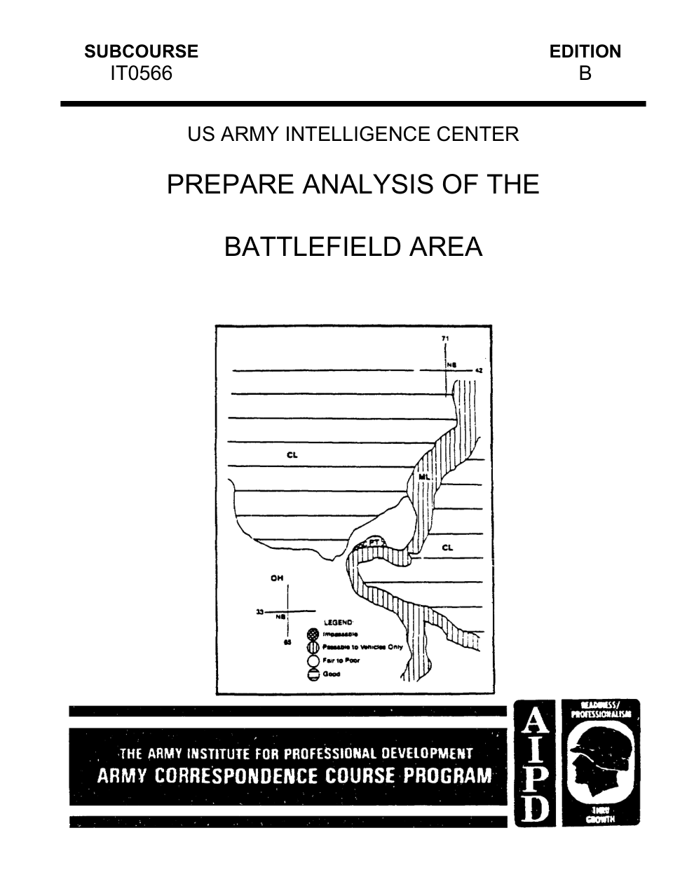 ARMY Prepare Analysis of Battlefield Area 1998 85 pages cover
