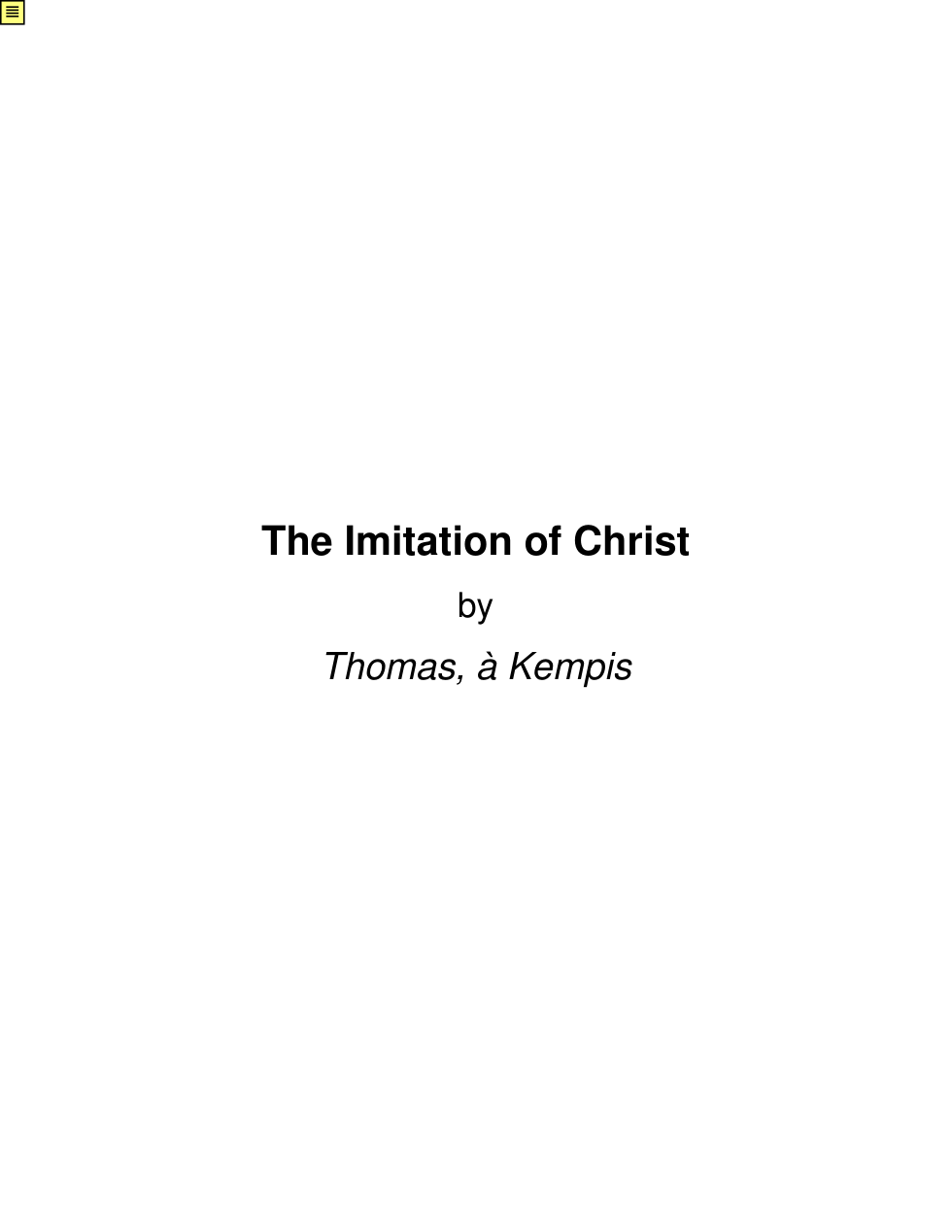 imitation of Christ cover