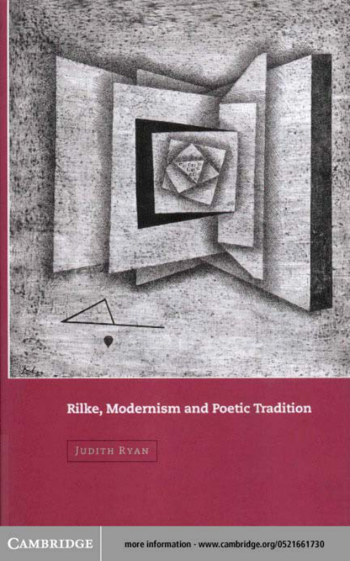 Rilke, Modernism and Poetic Tradition cover