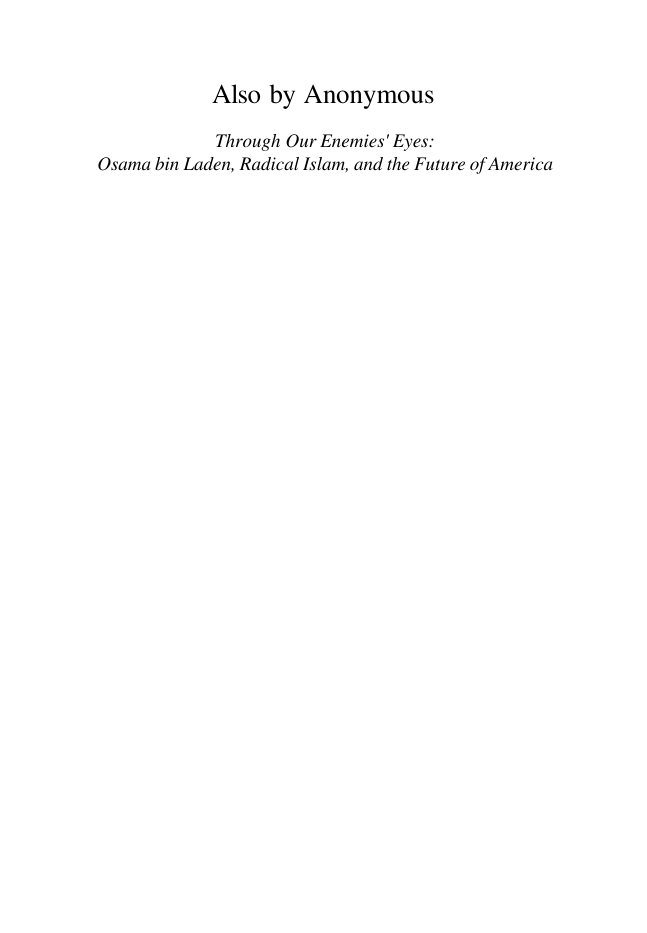 Scheuer, Michael - Imperial Hubris, Why the West Is Losing the War on Terror (2004) cover