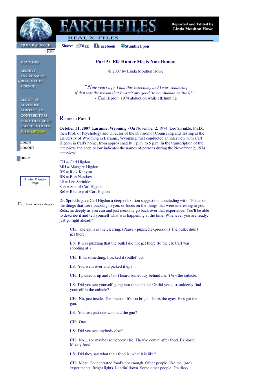 10 31 2007 Part 5 Elk Hunter Meets Non-Human cover