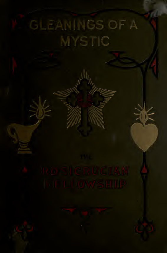 Gleanings Of A Mystic - M Heindel (1922) cover