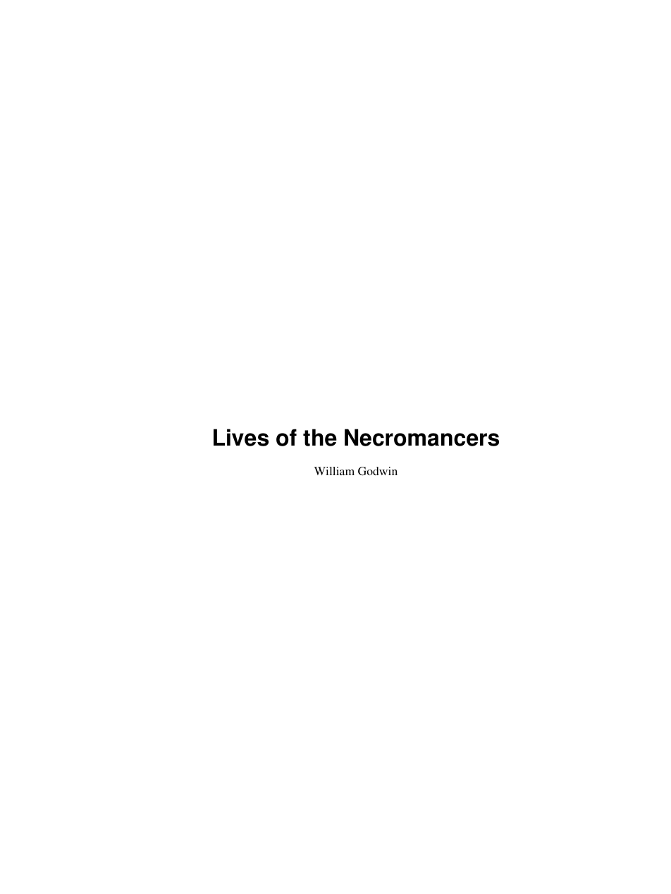 Lives Of The Necromancers cover