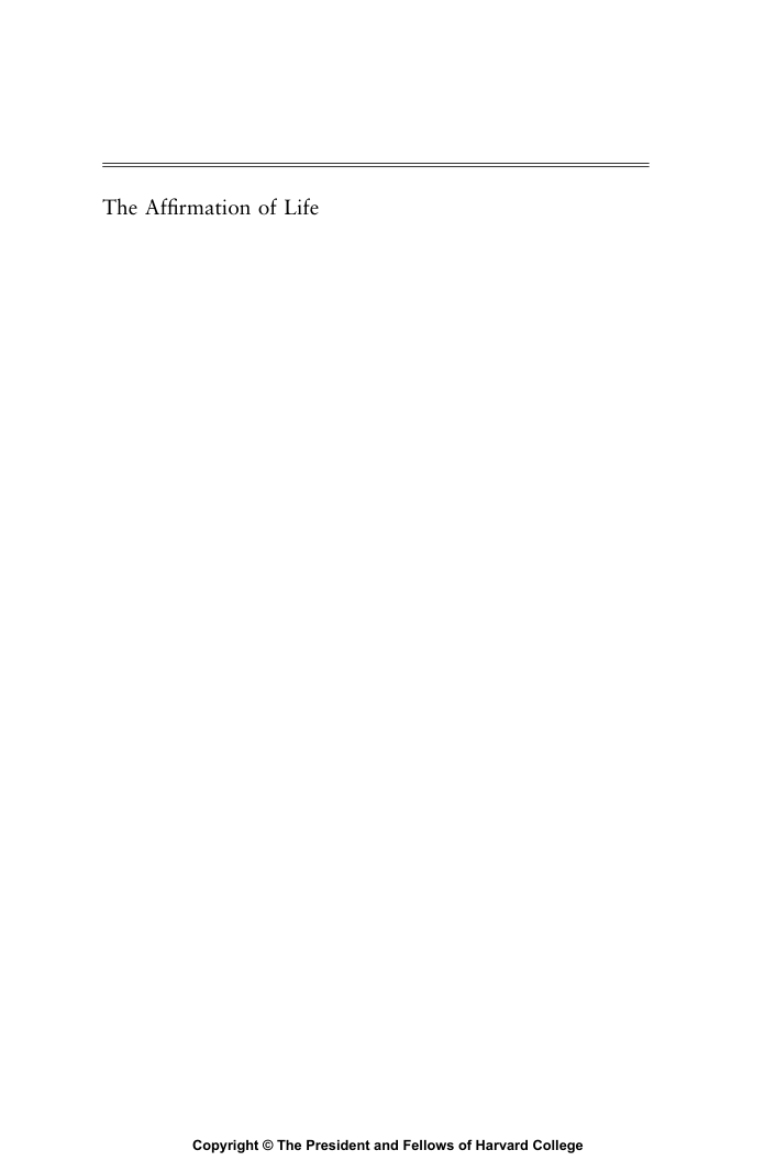 Reginster - The Affirmation of Life - Nietzsche on Overcoming Nihilism cover