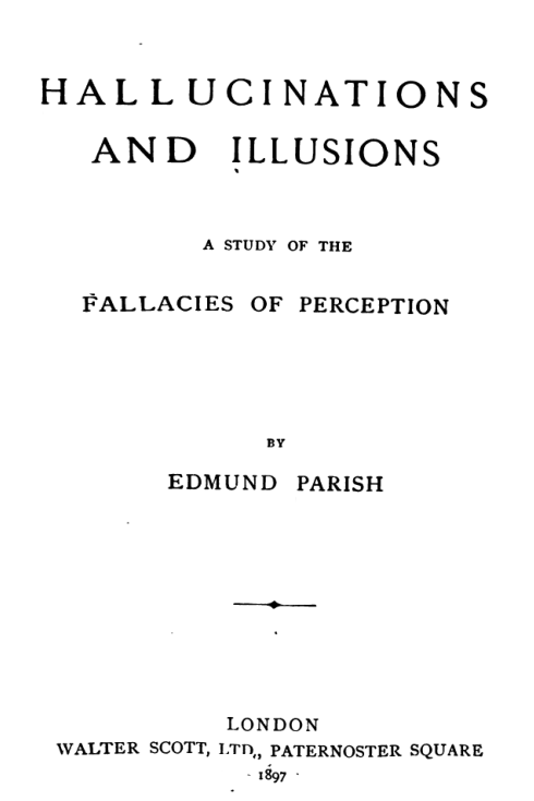 Hallucinations & Illusions - E Parish cover