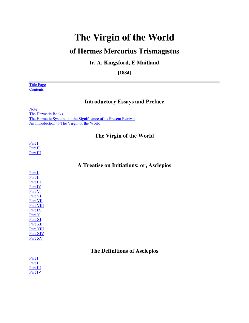 Virgin of the World cover