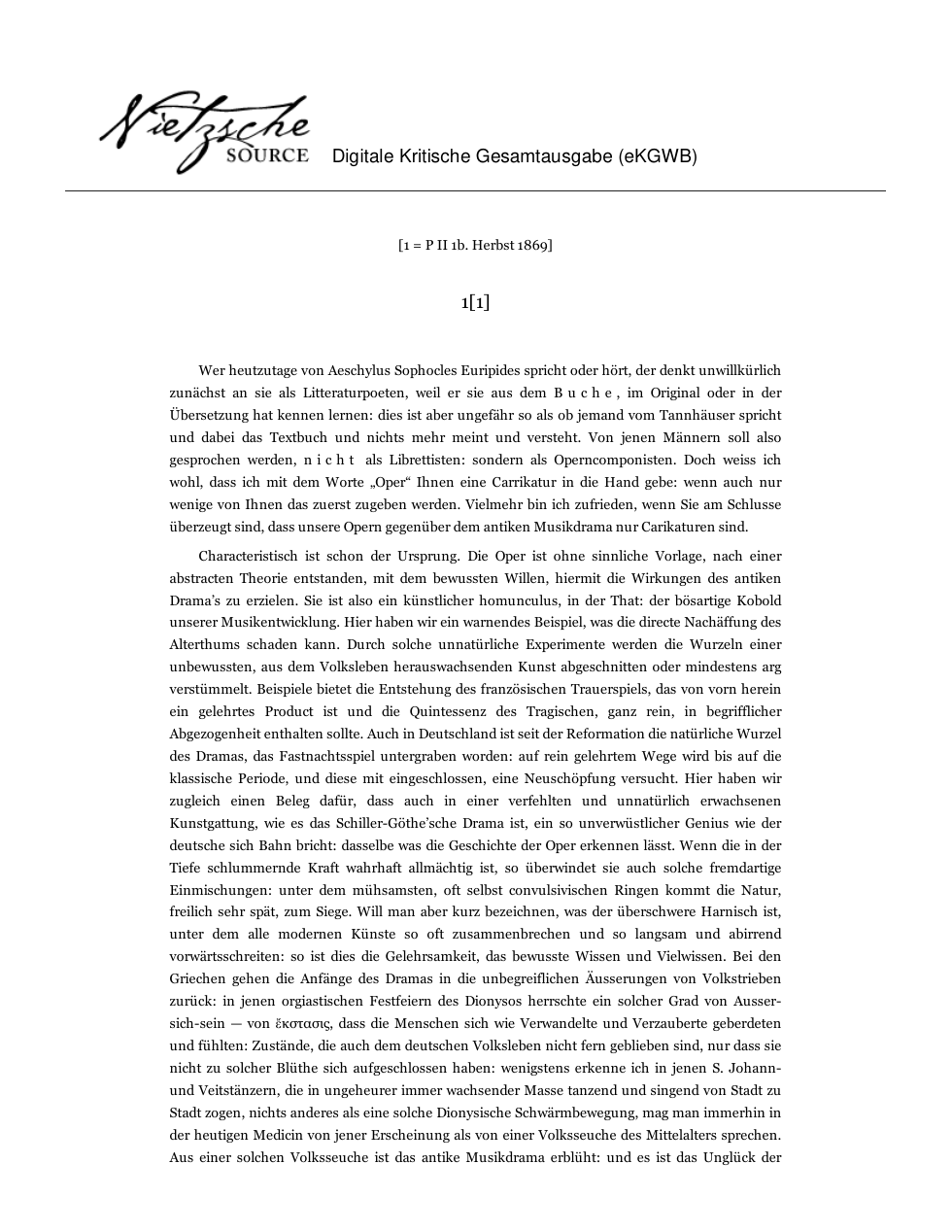Nachgelassene Fragmente 1869-1874 cover