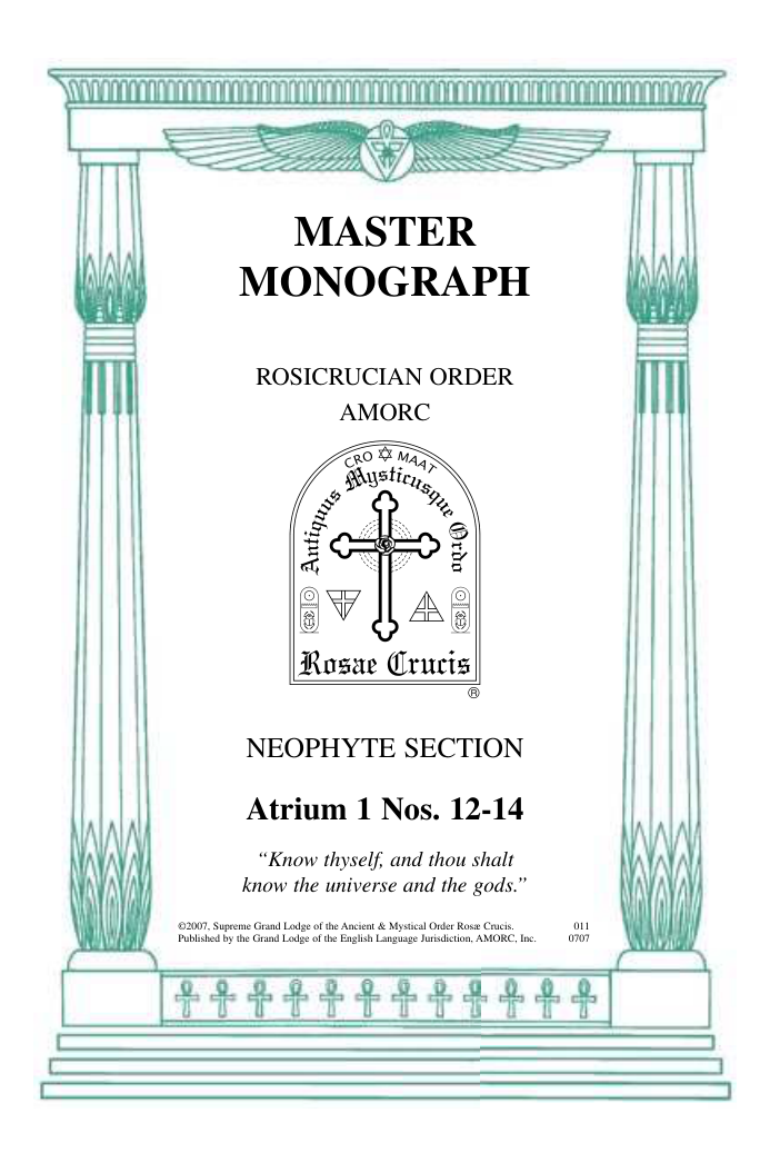 Rosicrucian - Atrium 1-Nos. 12-14 (2007) cover
