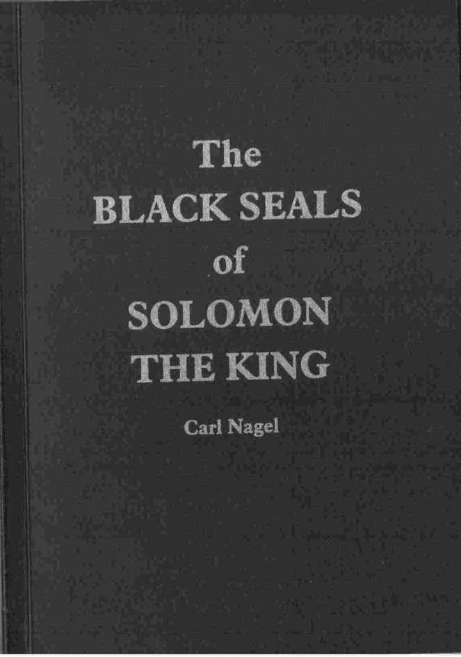 Nagel, Carl - Black Seals of Solomon the King cover