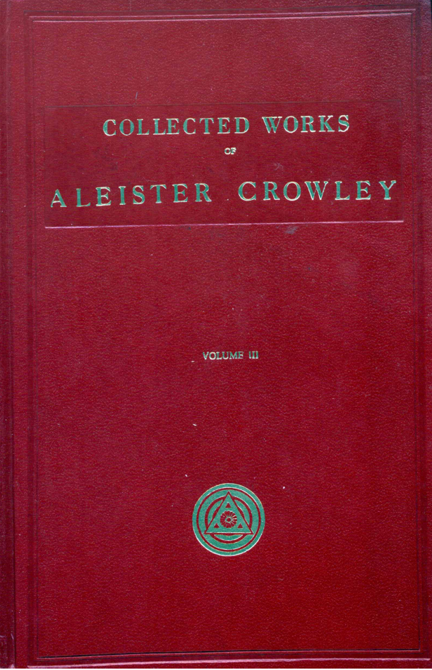 The Works of Aleister Crowley, Volume 3 (1907) cover