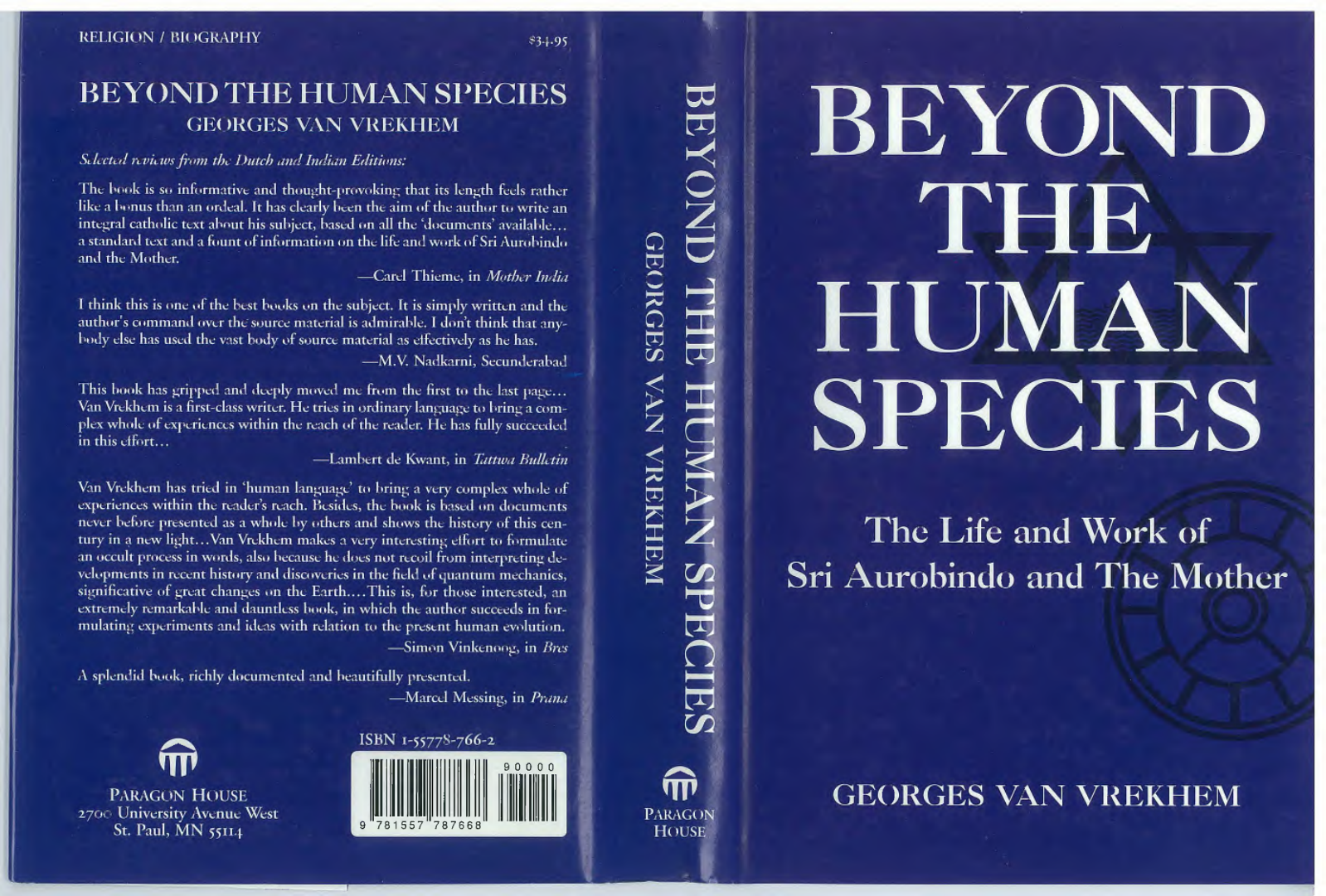 Beyond the Human Species - George Van Vrekhem cover