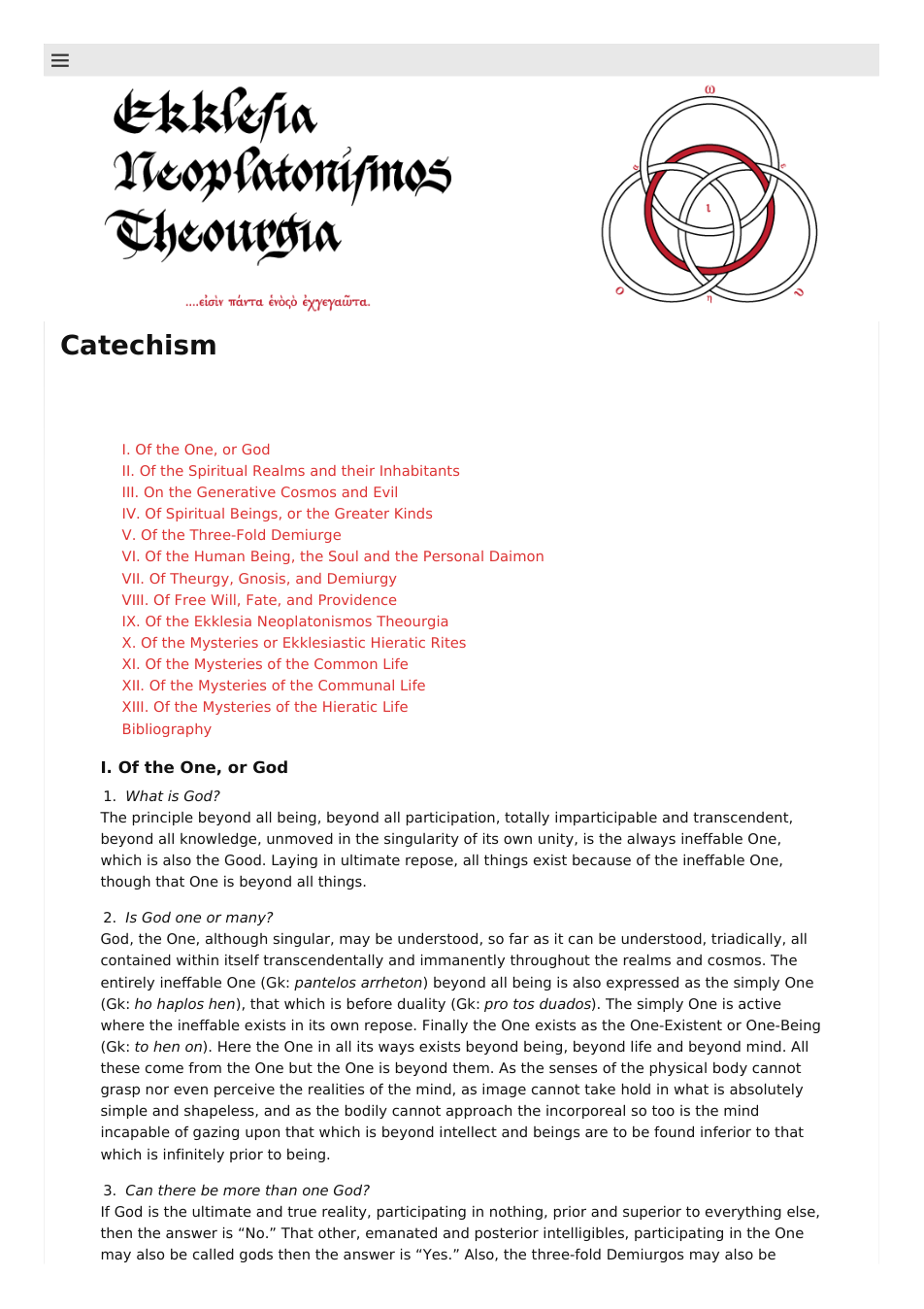 Theourgia Catechism cover
