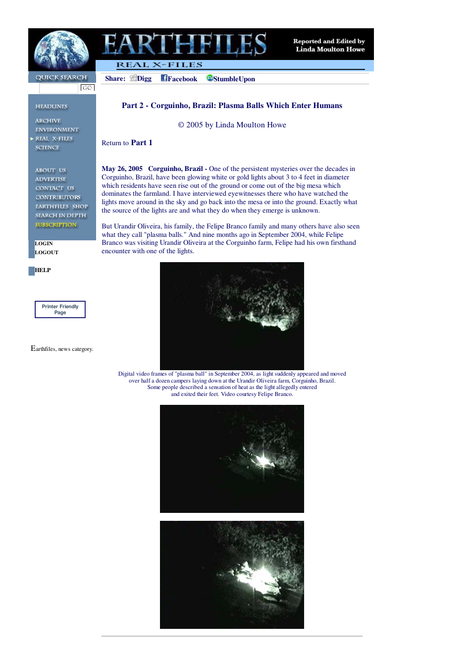 05 26 2005 Part 2 - Corguinho, Brazil Plasma Balls Which Enter Humans cover
