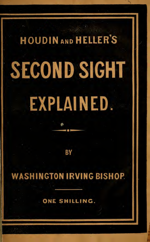 Second Sight Explained - F Wicks (1880) cover