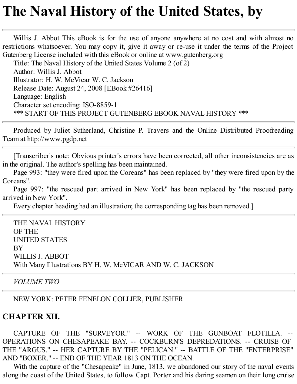 war - the naval history of the us v2 cover