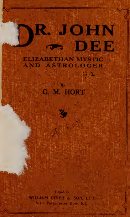 G.M. Hort - Dr. John Dee cover