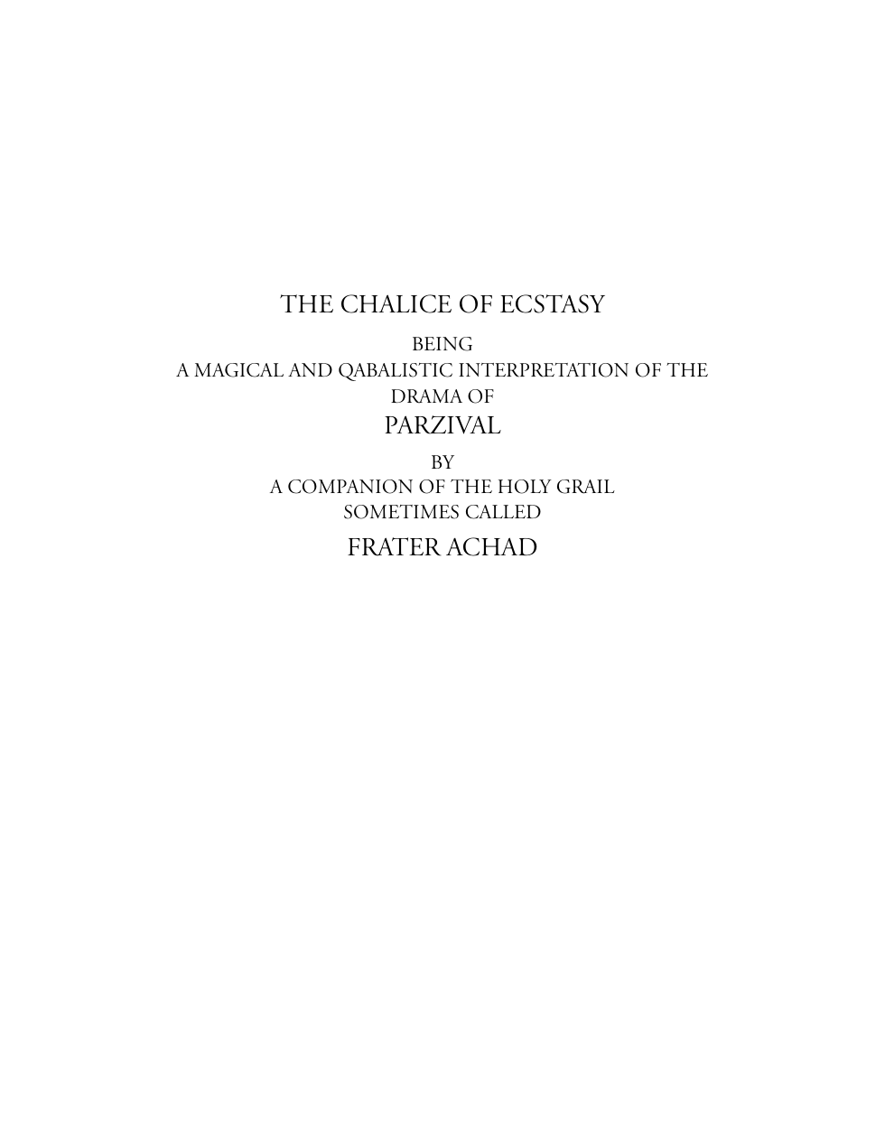 Chalice of Ecstasy cover