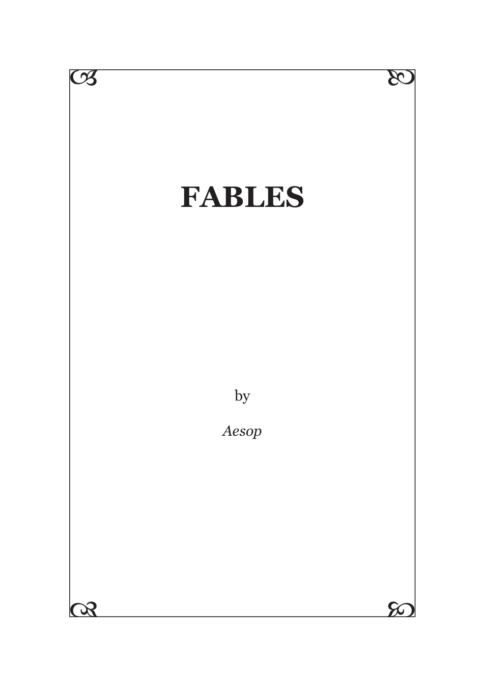 Aesop - Fables cover