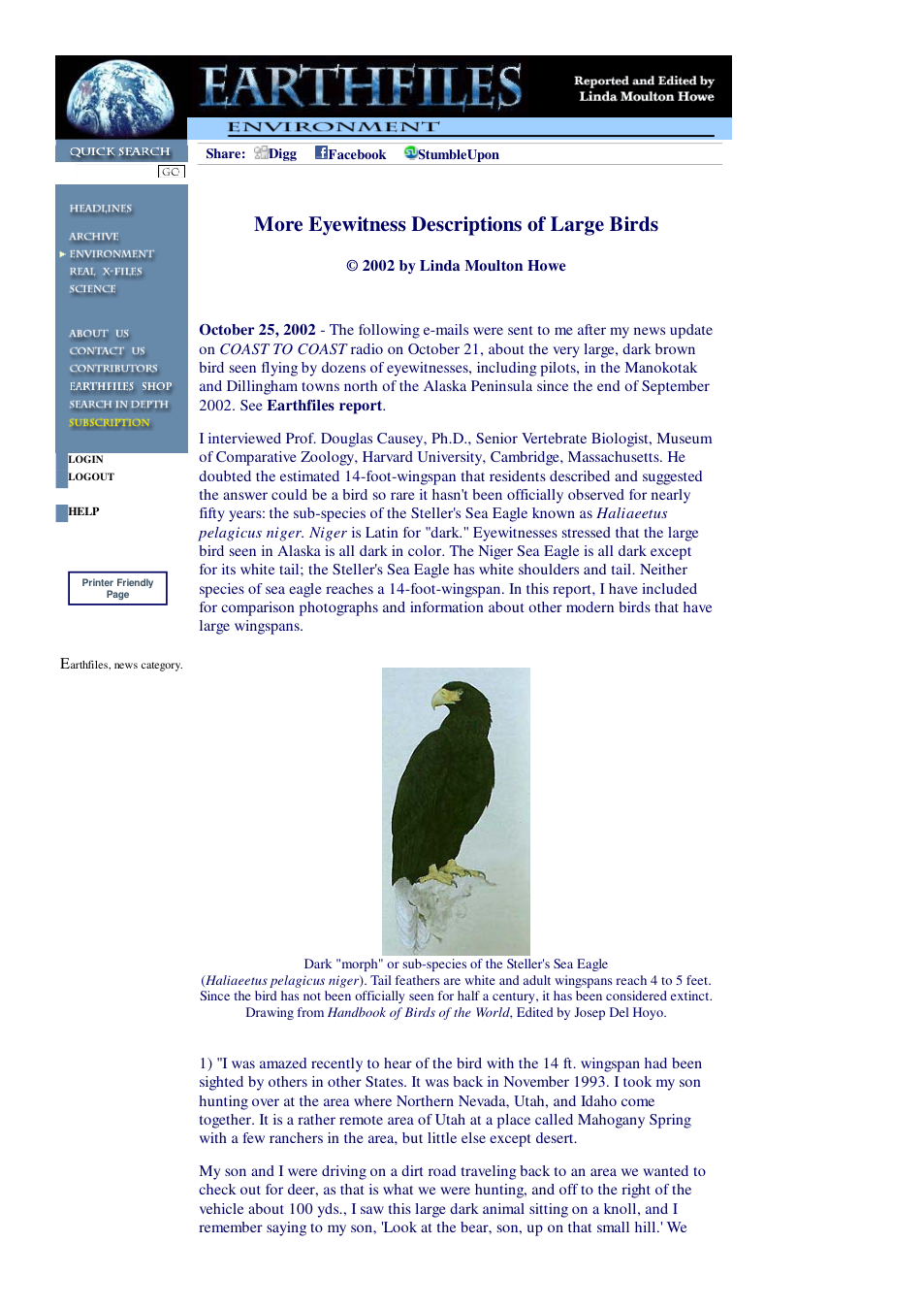 10 26 2002 More Eyewitness Descriptions of Large Birds cover