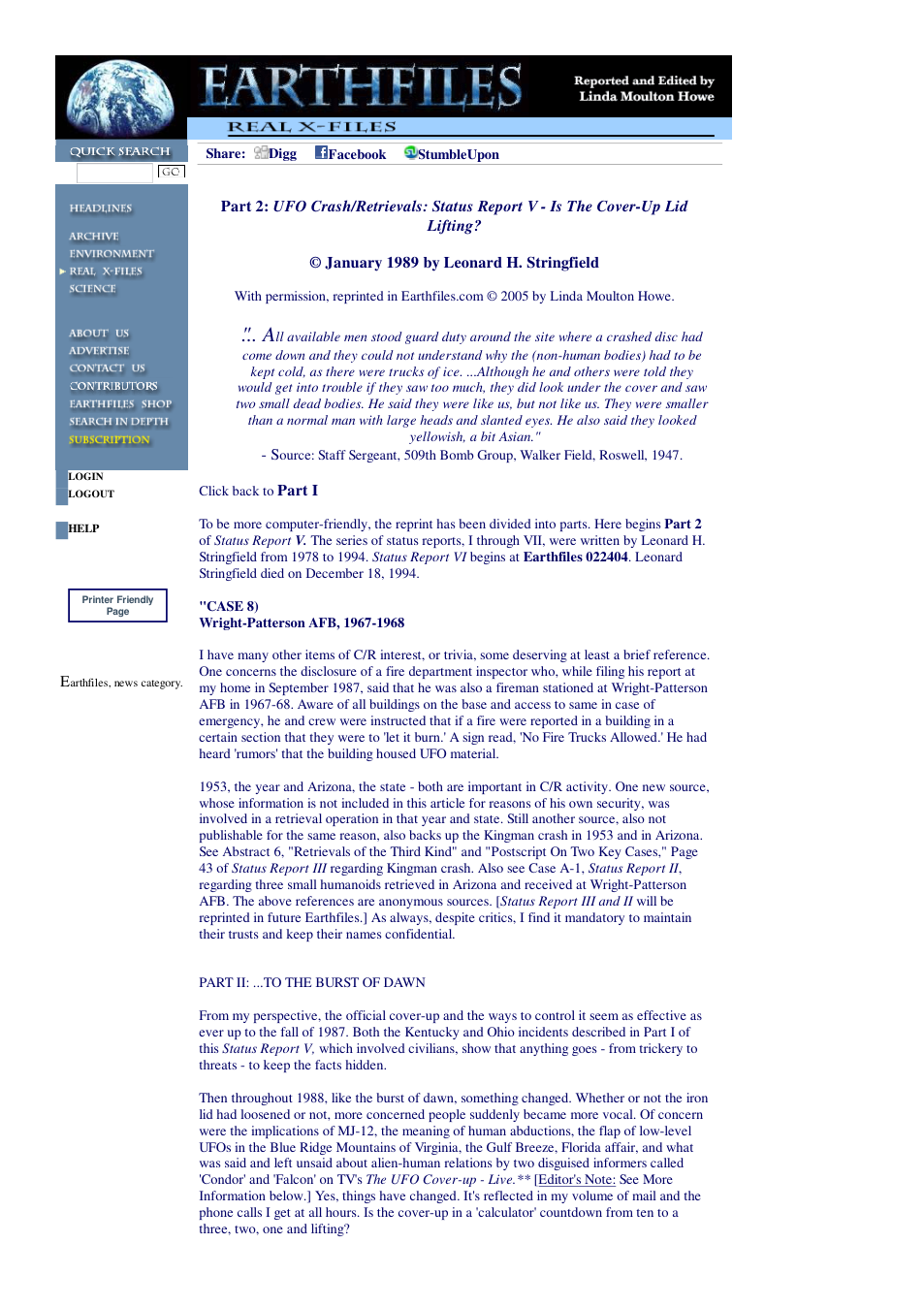 02 04 2005 Part 2 UFO Crash Retrievals Status Report V - Is The Cover-Up Lid Lifting cover