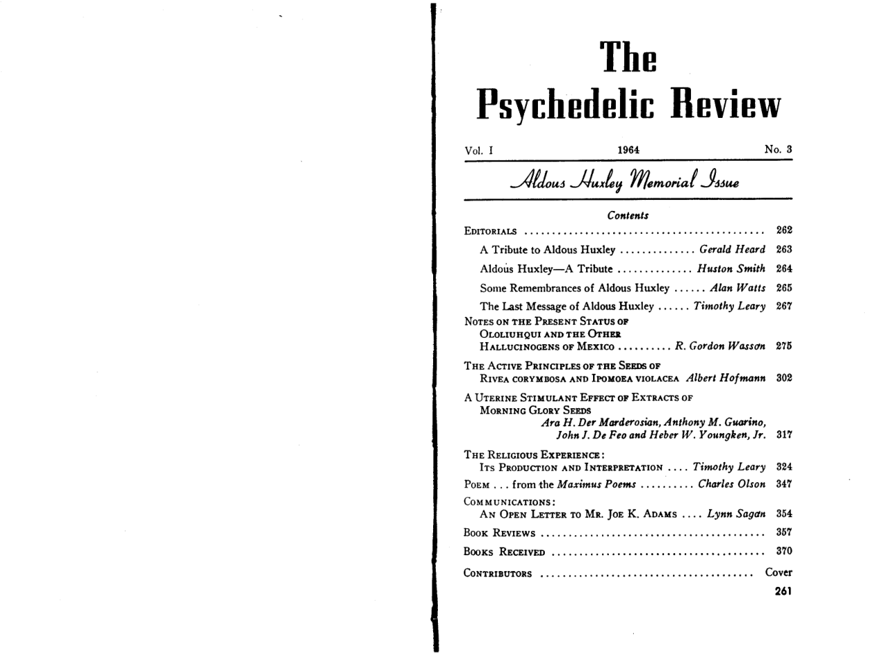 Psychedelic Review 03 cover