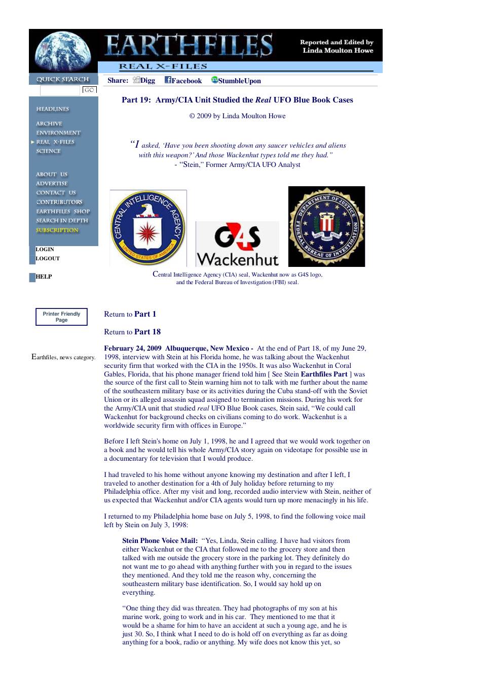 02 24 2009 Part 19 Army CIA Unit Studied the Real UFO Blue Book Cases cover