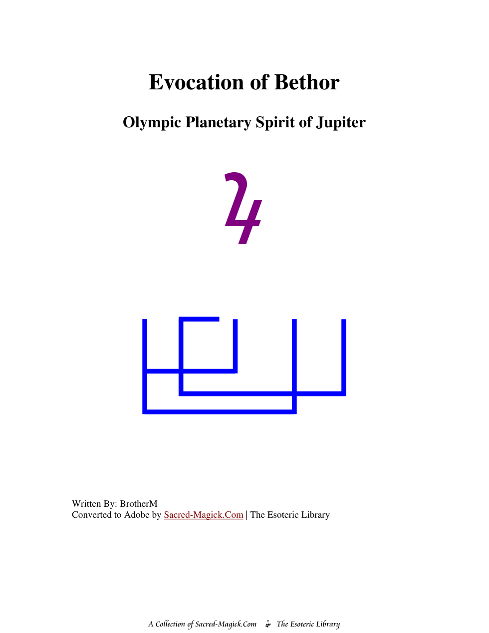 Evocation of Bethor By BrotherM cover