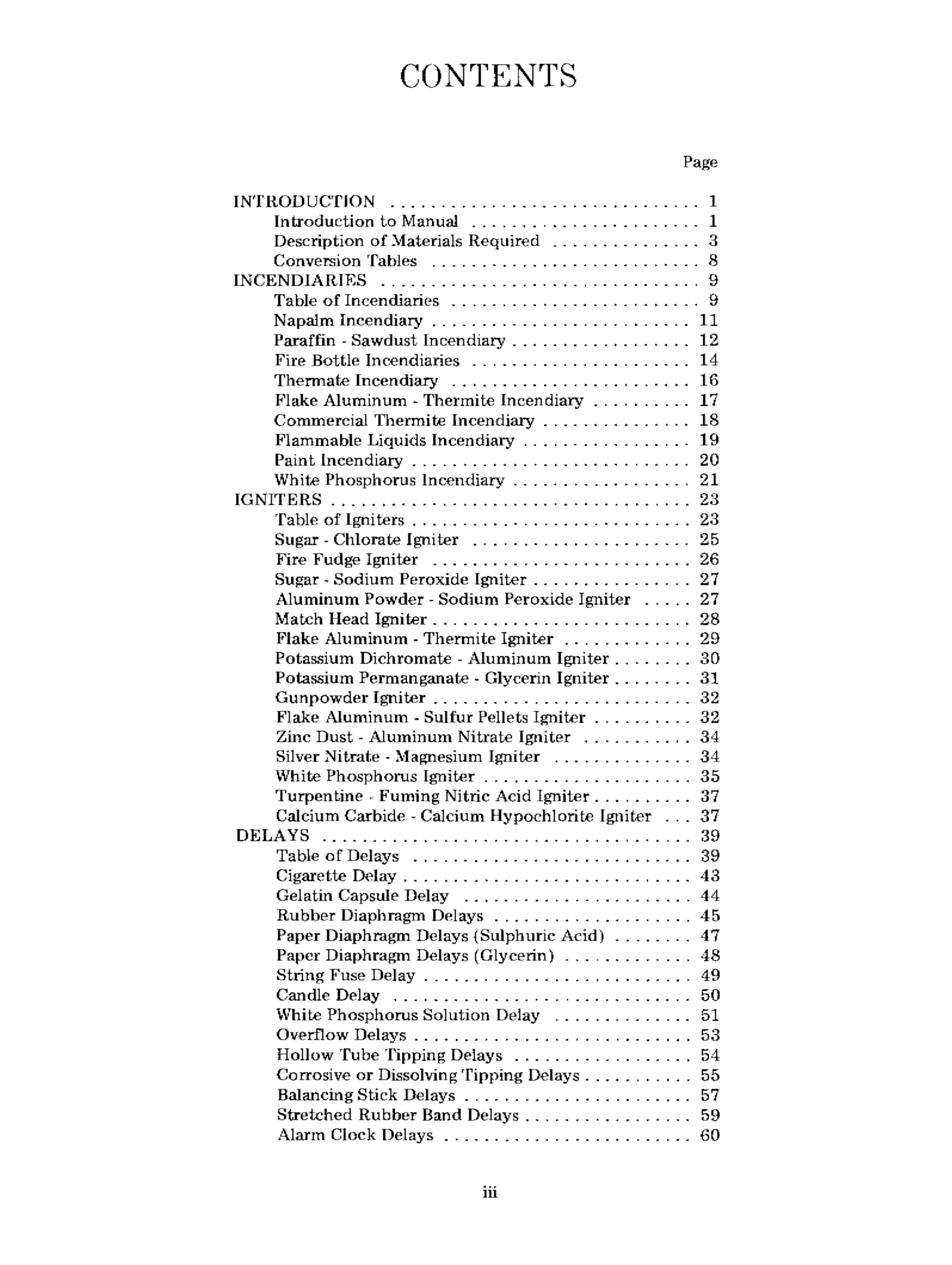 CIA Field Expedient Incendiaries cover