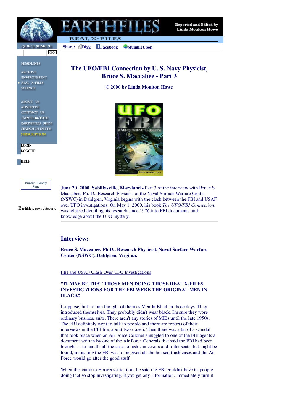 06 20 2000 The UFO FBI Connection by U. S. Navy Physicist, Bruce S. Maccabee - Part 3 cover