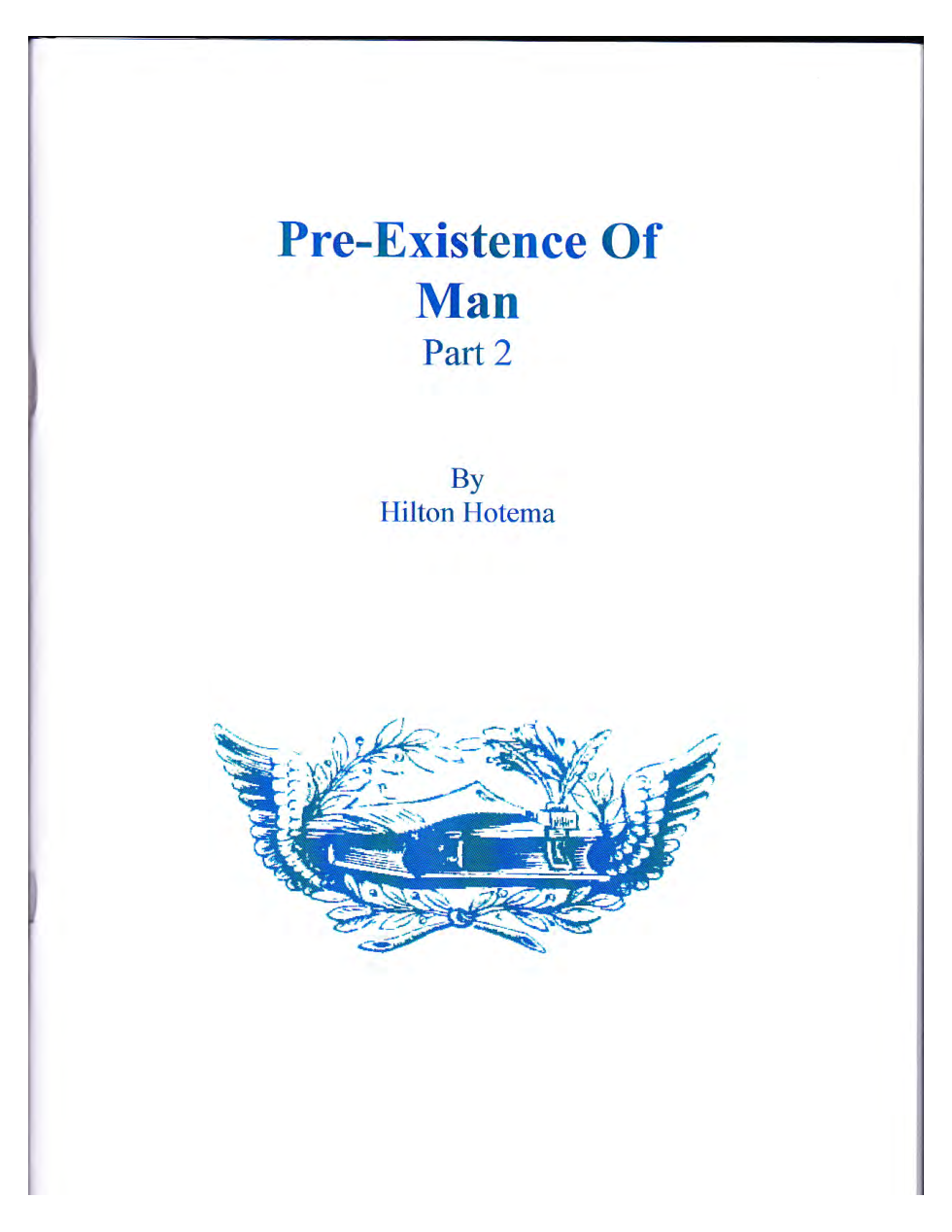 Hilton Hotema - Pre-Existence of Man Part 2 cover
