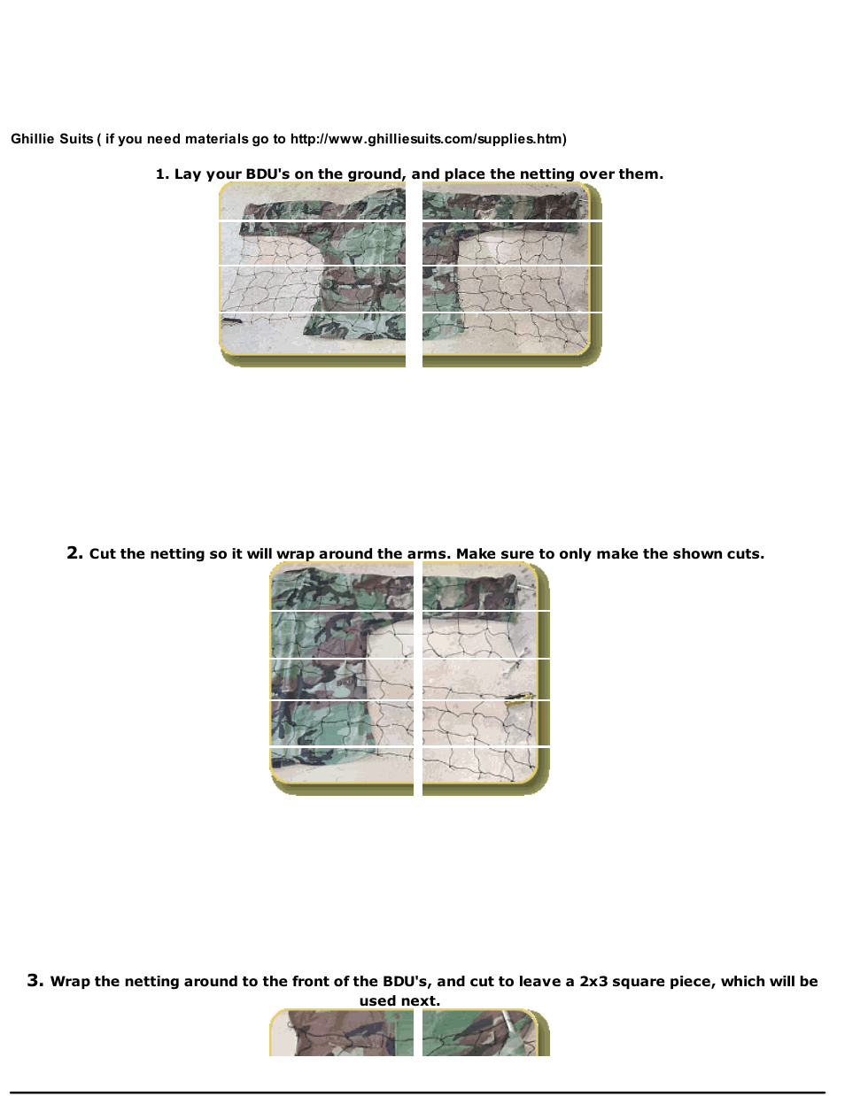 Sniper - How to Construct Ghillie Suits 6 pages cover