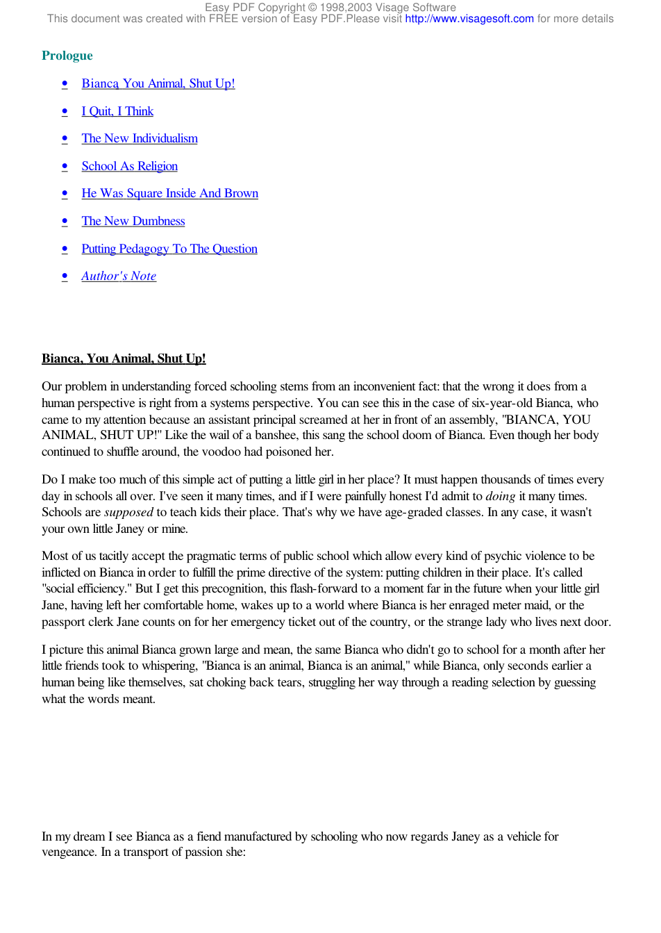 Underground History of American Education - 00 - Prologue cover