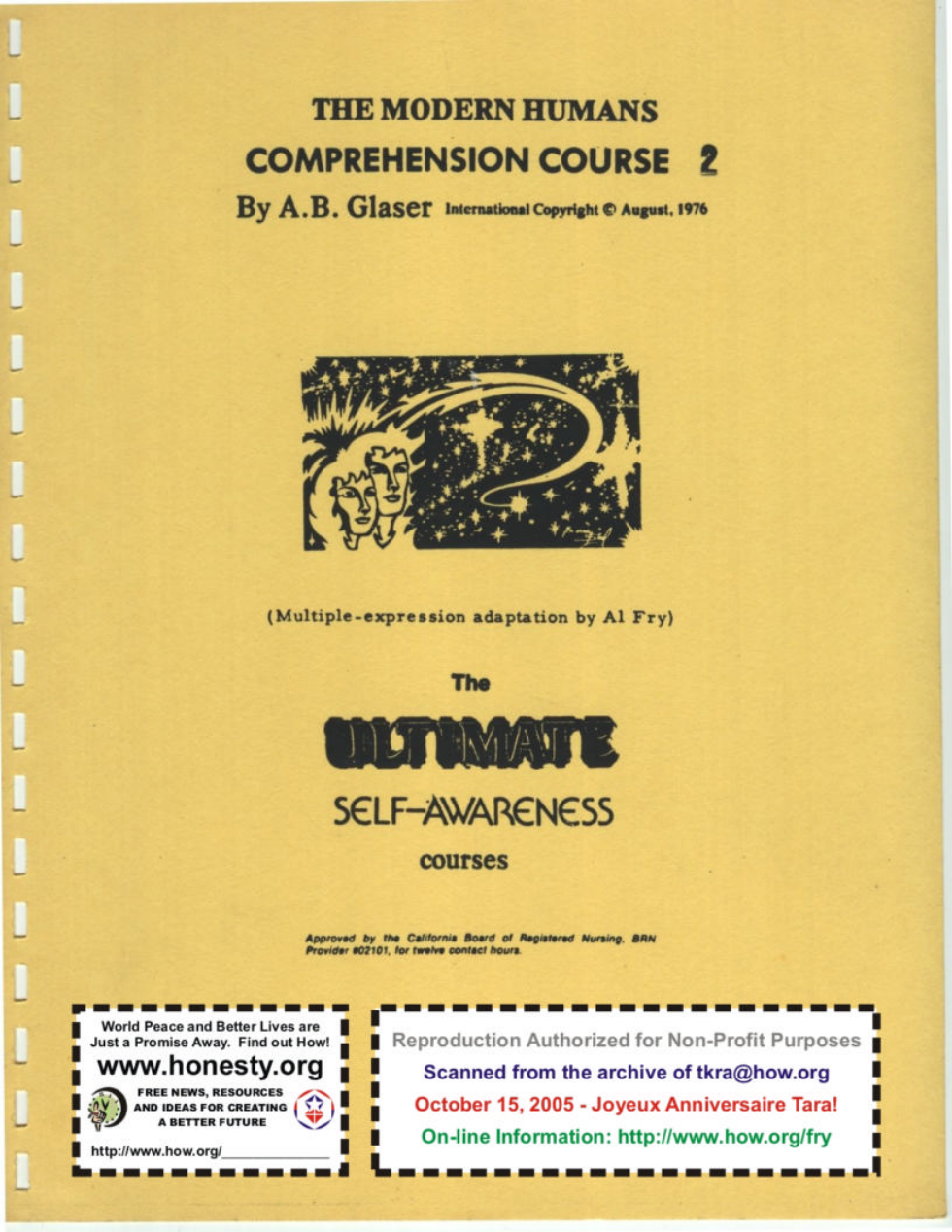 Modern Humans Comprehension Course Vol 2 cover